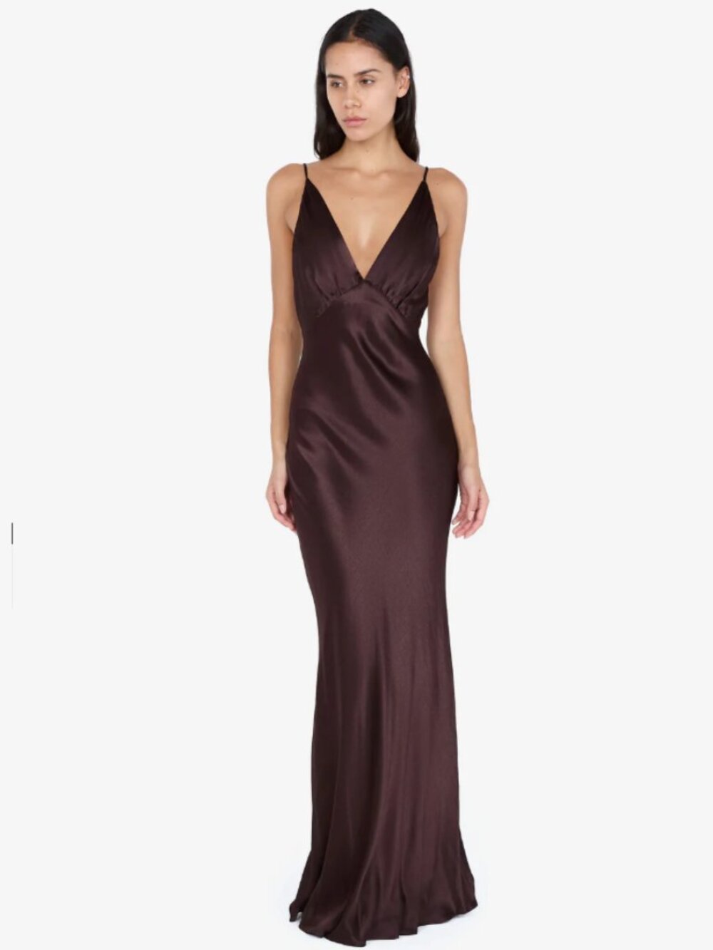 NWOT Bec + Bridge ARIAHN MAXI DRESS Dark Chocolate Size 4